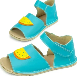 ZeaZoo ~ Sandale Coral ~ Hellblau Zitrone