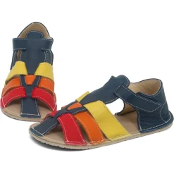 ZeaZoo ~ Sandale Marlin ~ Dunkelblau Regenbogen